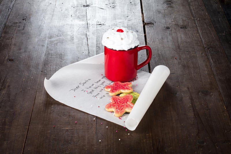 Abbott Collection Enamel Look Stoneware Mug, Red - - Image 2